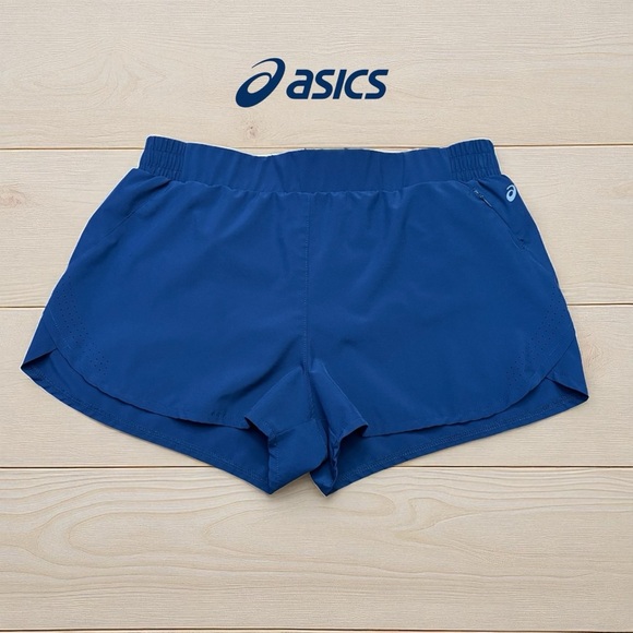 NWOT, ASICS, Navy Blue Women's Running Shorts, Large 🏃‍♀️‍➡️ - Picture 1 of 10